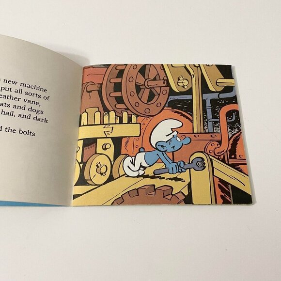 Vintage 1982 Smurf Book The Weather Smurfing Machine Peyo - Picture 11 of 16